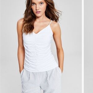 Women's Spaghetti Strap Ruched Camisole, Created for Macy's